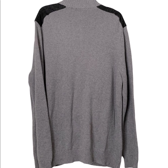 NWT Apt. 9 Men’s Size XXL Smoke Gray Woven Piercing 4-Pocket Sweater Jacket - Picture 6 of 13